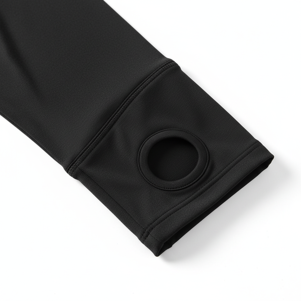 Seamless Full Zipper Running Top with Thumb Holes