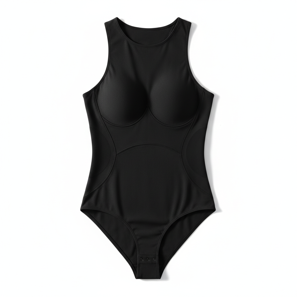 Fashion Zipper Front Slit Sports Sauna Jumpsuit