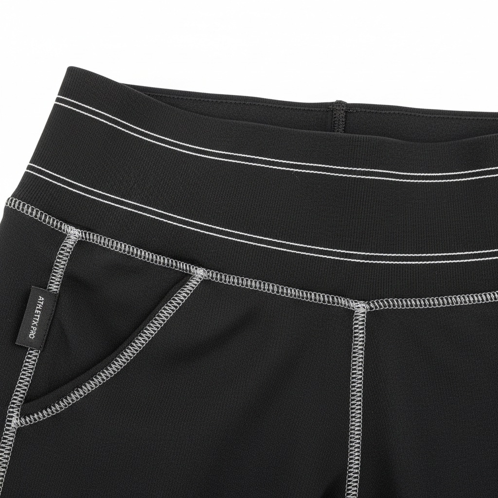 Mid-Waist A Line Skirt Flared Ruffle Hem Built in Shorts with Pockets