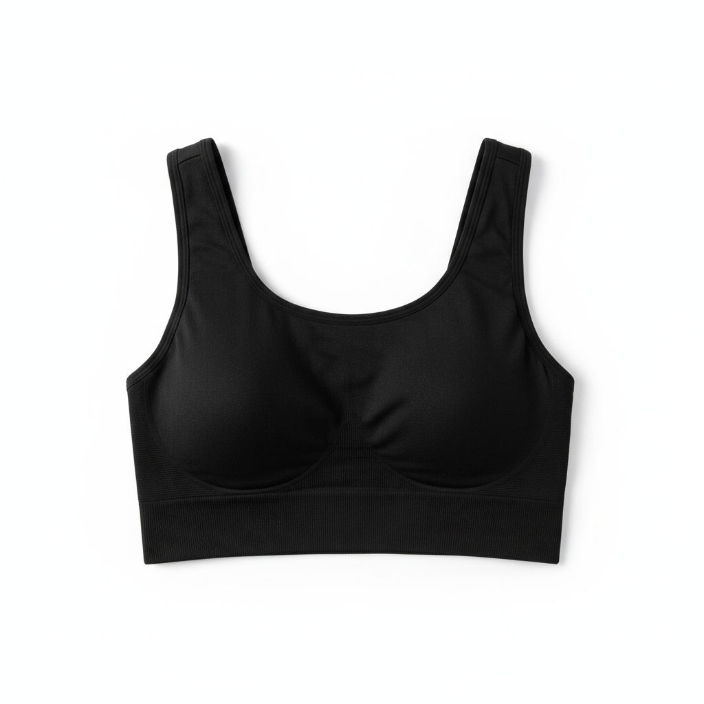 Seamless Bust Support Racerback Sports Bra