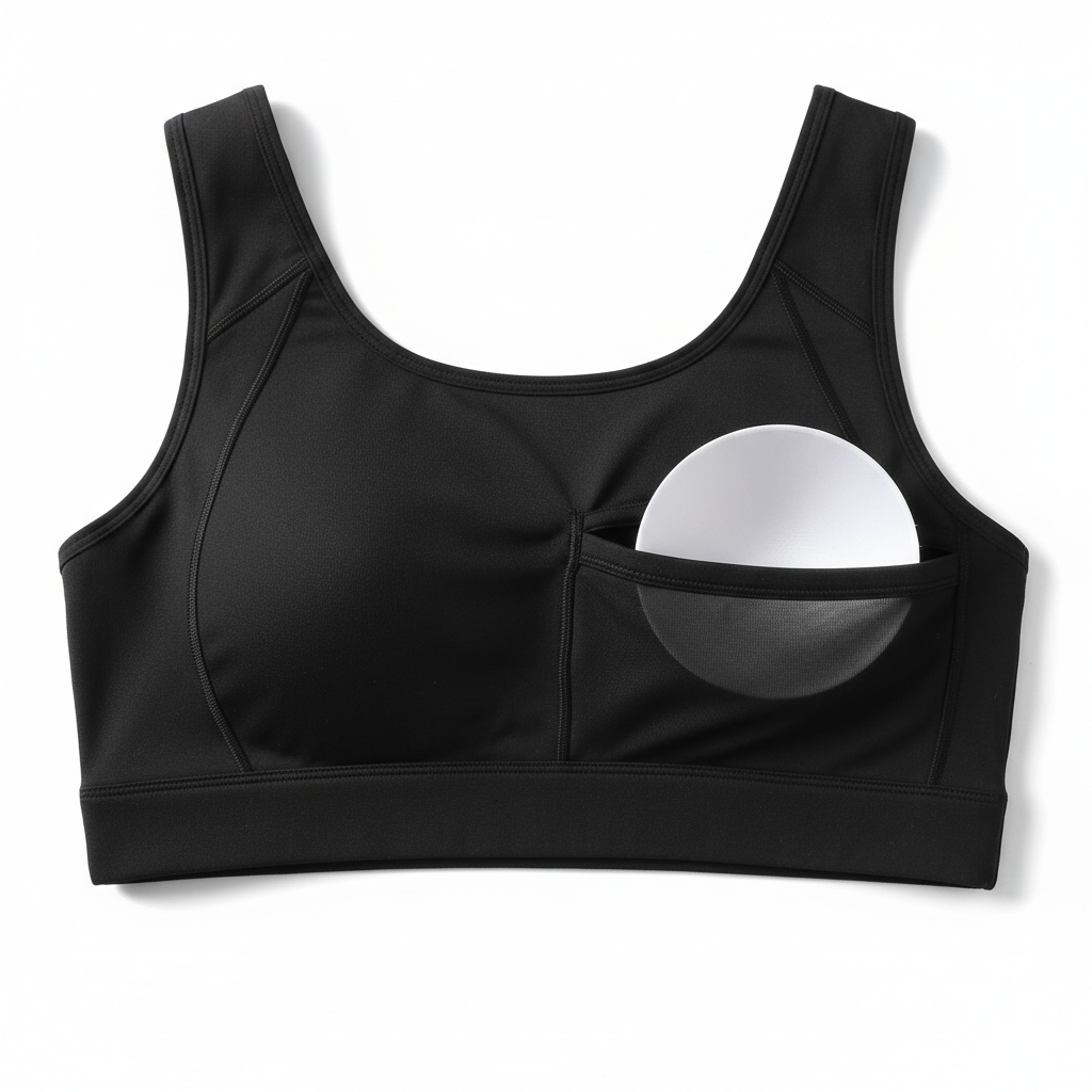 Supportive Seamless Sports Top with Built-in Bra
