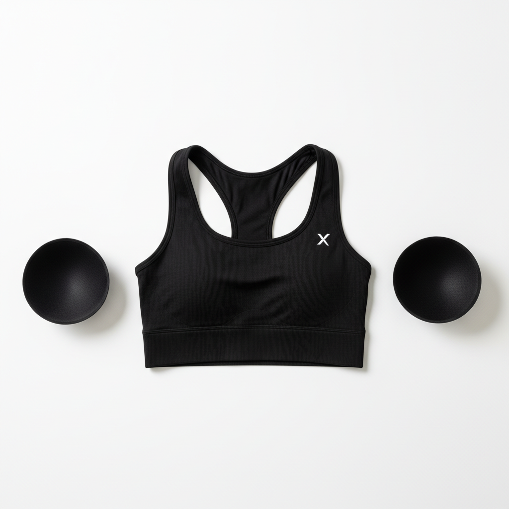 Seamless Bust Support Racerback Sports Bra